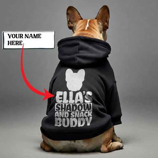 Personalized French Bulldog Hoodies with Owner's Name and Funny Quotes – Stylish, Cozy, and Premium 100% Cotton