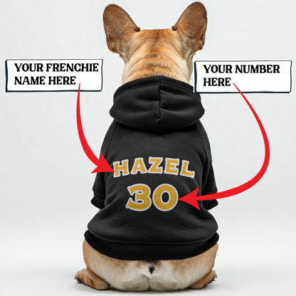 Personalized French Bulldog Hoodies with Custom Name and Number – Stylish, Cozy, and Premium 100% Cotton