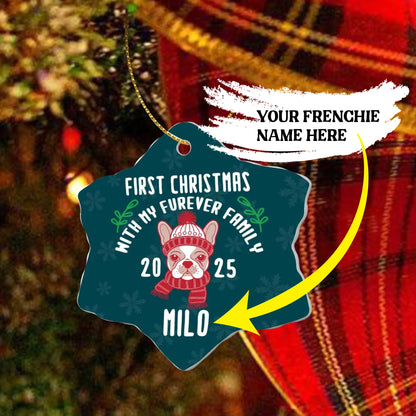 Personalized Ornaments for Frenchie Lovers with Your Frenchie’s Name