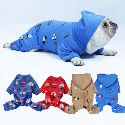 CozyBull French Bulldog Soft Fleece Winter Hoodie