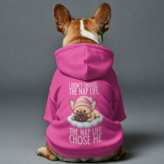 The Nap Life - Personalized French Bulldog Hoodies with Funny Quotes – Stylish, Cozy, and Premium 100% Cotton