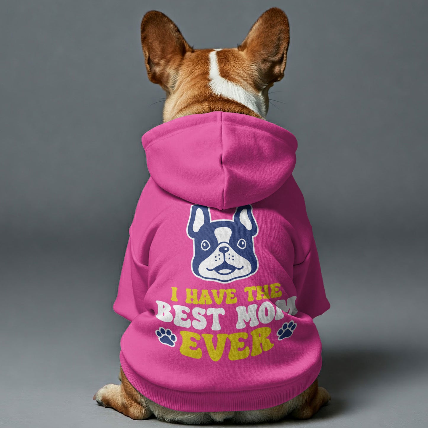 Best Mom - Personalized French Bulldog Hoodies with Funny Quotes – Stylish, Cozy, and Premium 100% Cotton