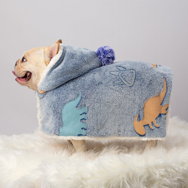 WarmWhisker Frenchie Coat Scarf in Soft Welsh Blanket Wool