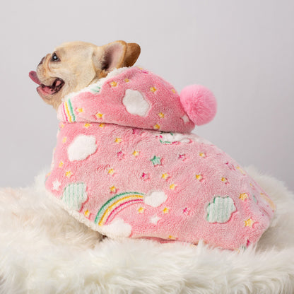 WarmWhisker Frenchie Coat Scarf in Soft Welsh Blanket Wool