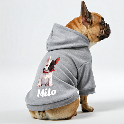 Personalized French Bulldog Hoodies with Funny Quotes, Custom Name, and Custom Image – Stylish, Cozy, and Premium 100% Cotton