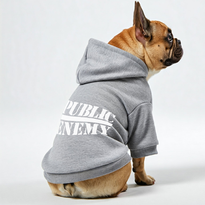 PUBLIC ENEMY -  Personalized French Bulldog Hoodies with Funny Quotes – Stylish, Cozy, and Premium 100% Cotton