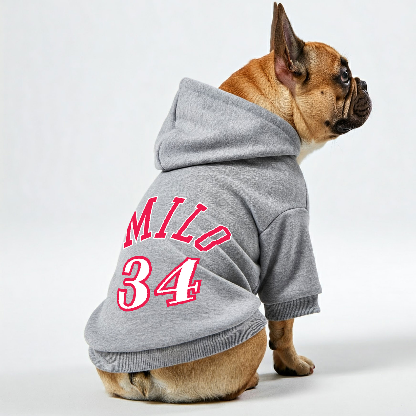 Personalized French Bulldog Hoodies with Custom Name and Number – Stylish, Cozy, and Premium 100% Cotton