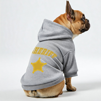 SHERIFF - Personalized French Bulldog Hoodies with Funny Quotes – Stylish, Cozy, and Premium 100% Cotton