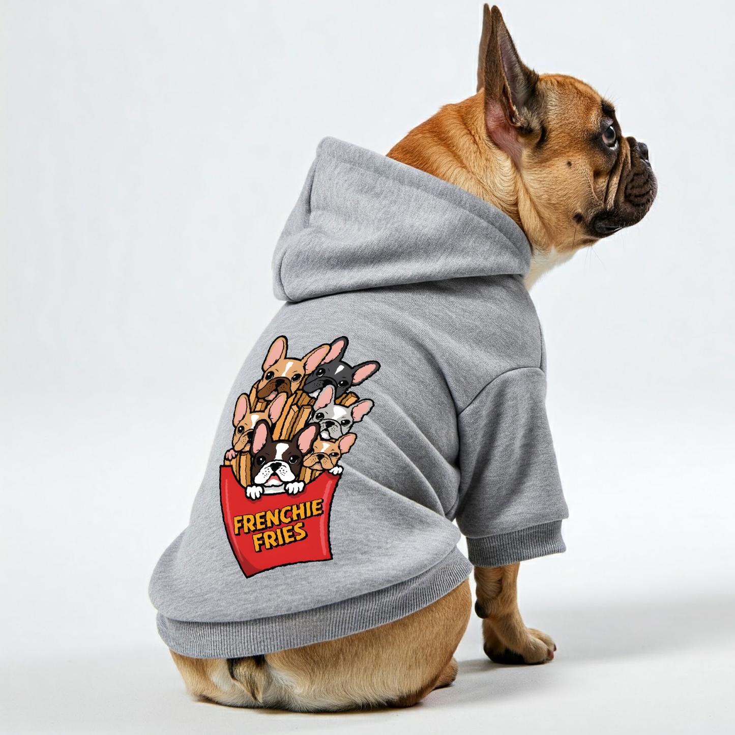 Frenchie fries- Personalized French Bulldog Hoodies with Funny Quotes – Stylish, Cozy, and Premium 100% Cotton