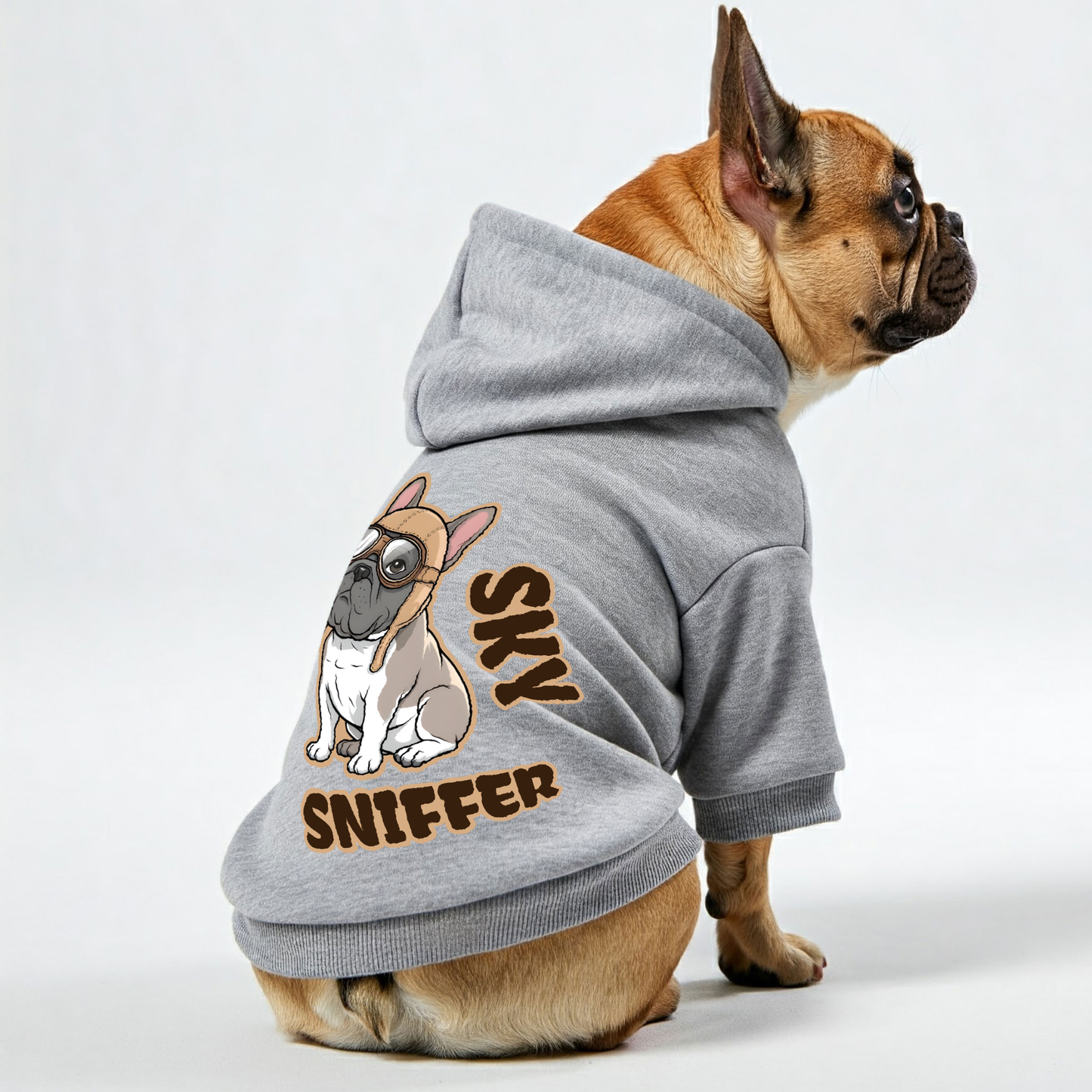 Sky Sniffer - Personalized French Bulldog Hoodies with Funny Quotes – Stylish, Cozy, and Premium 100% Cotton