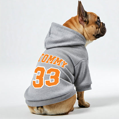 Personalized French Bulldog Hoodies with Custom Name and Number – Stylish, Cozy, and Premium 100% Cotton