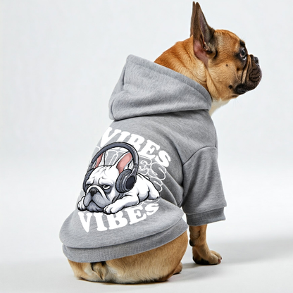 Vibes - Personalized French Bulldog Hoodies with Funny Quotes – Stylish, Cozy, and Premium 100% Cotton