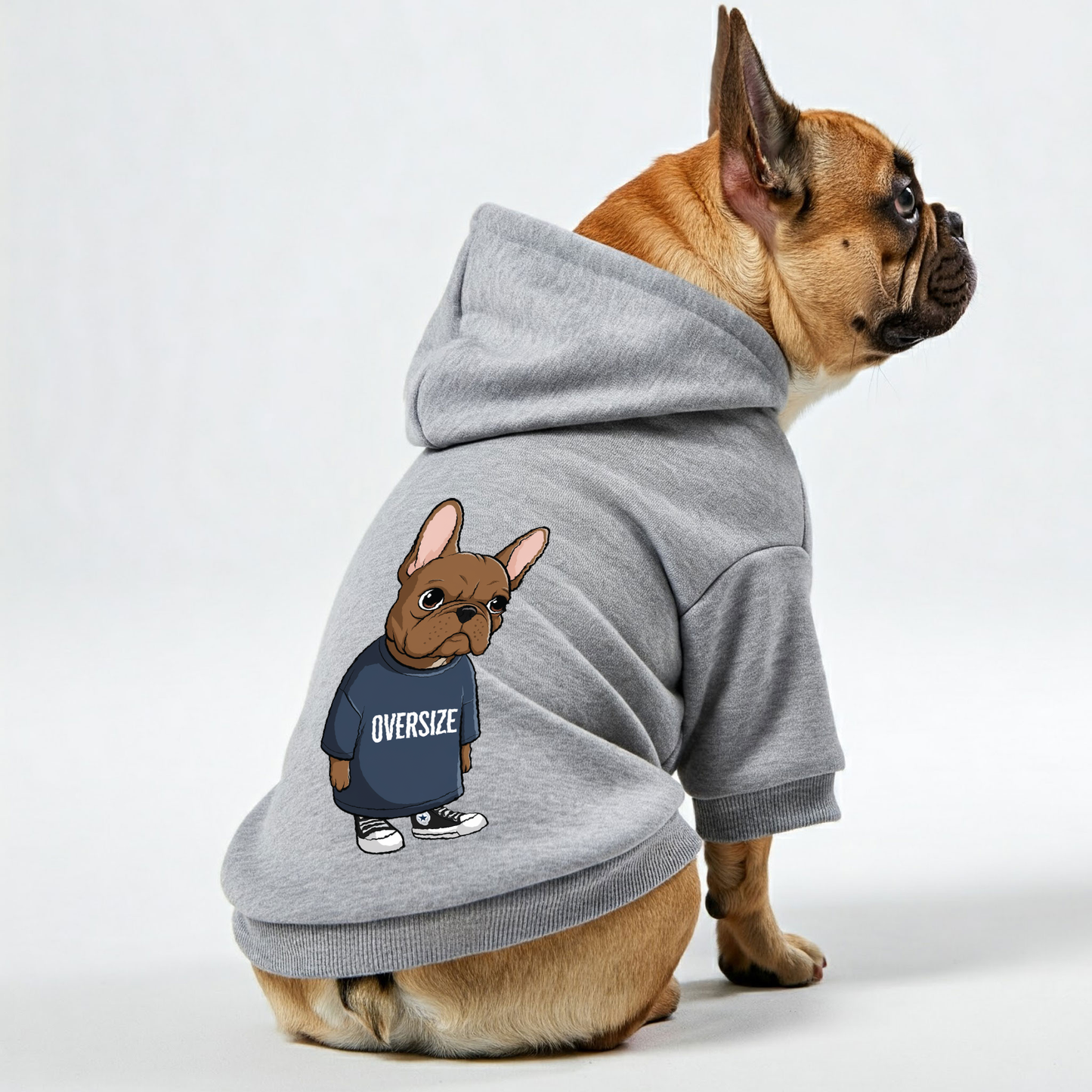 Oversize - Personalized French Bulldog Hoodies with Funny Quotes – Stylish, Cozy, and Premium 100% Cotton