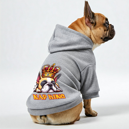 Nap king - Personalized French Bulldog Hoodies with Funny Quotes – Stylish, Cozy, and Premium 100% Cotton