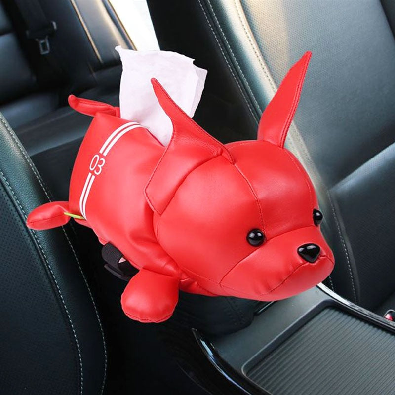 Cartoon Car Tissue Box - Plush Animals - 6 Styles Available