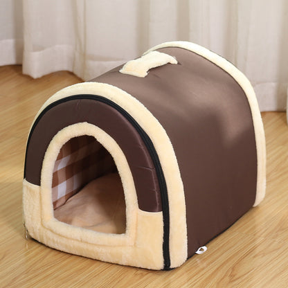 SnugglePaws-Indoor-Frenchie-House-Nest-with-Mat-Snuggle-Up-in-Style-and-Comfort-www.frenchie.shop