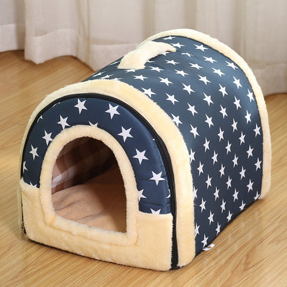 SnugglePaws-Indoor-Frenchie-House-Nest-with-Mat-Snuggle-Up-in-Style-and-Comfort-www.frenchie.shop