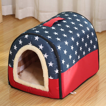 SnugglePaws-Indoor-Frenchie-House-Nest-with-Mat-Snuggle-Up-in-Style-and-Comfort-www.frenchie.shop