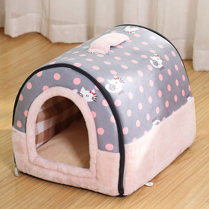 SnugglePaws-Indoor-Frenchie-House-Nest-with-Mat-Snuggle-Up-in-Style-and-Comfort-www.frenchie.shop