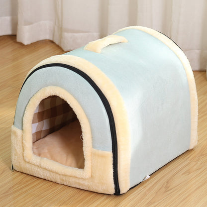 SnugglePaws-Indoor-Frenchie-House-Nest-with-Mat-Snuggle-Up-in-Style-and-Comfort-www.frenchie.shop