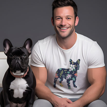 Floral Frenchie - Unisex T-Shirt