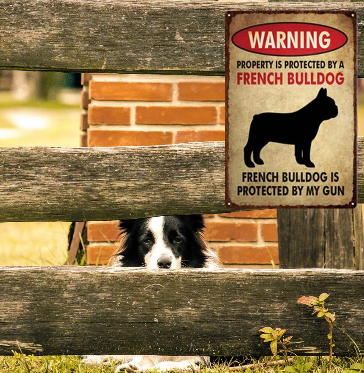 MetalPaws French Bulldog Vintage Metal Sign – frenchie Shop