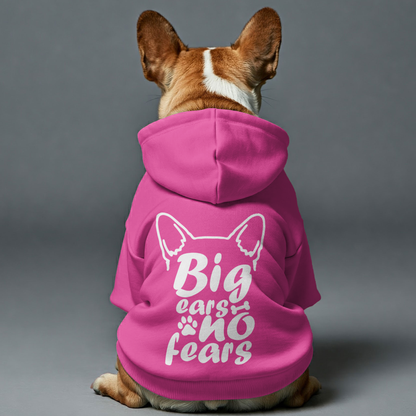 Big ears, no fears - Personalized French Bulldog Hoodies with Funny Quotes – Stylish, Cozy, and Premium 100% Cotton