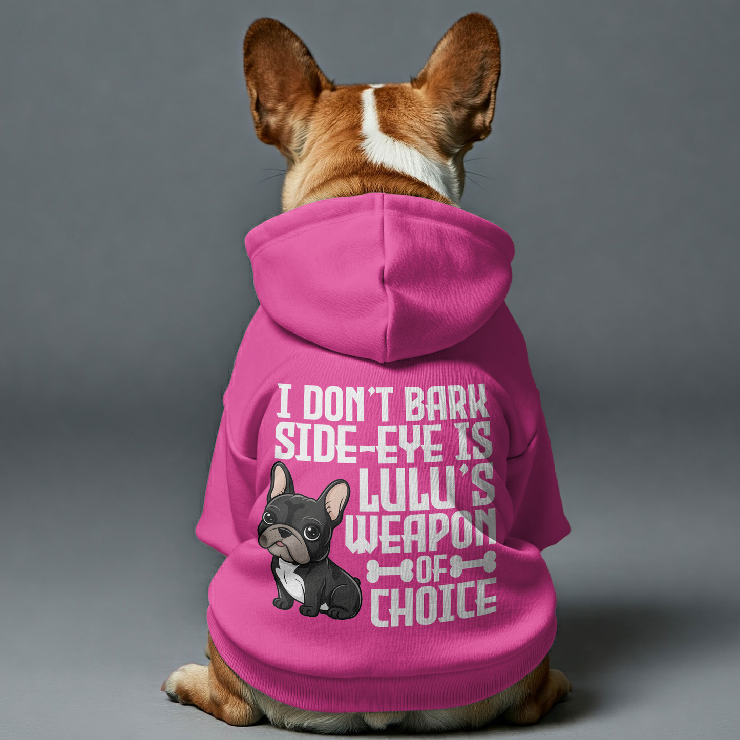 Personalized French Bulldog Hoodies with Funny Quotes and Custom Name – Stylish, Cozy, and Premium 100% Cotton