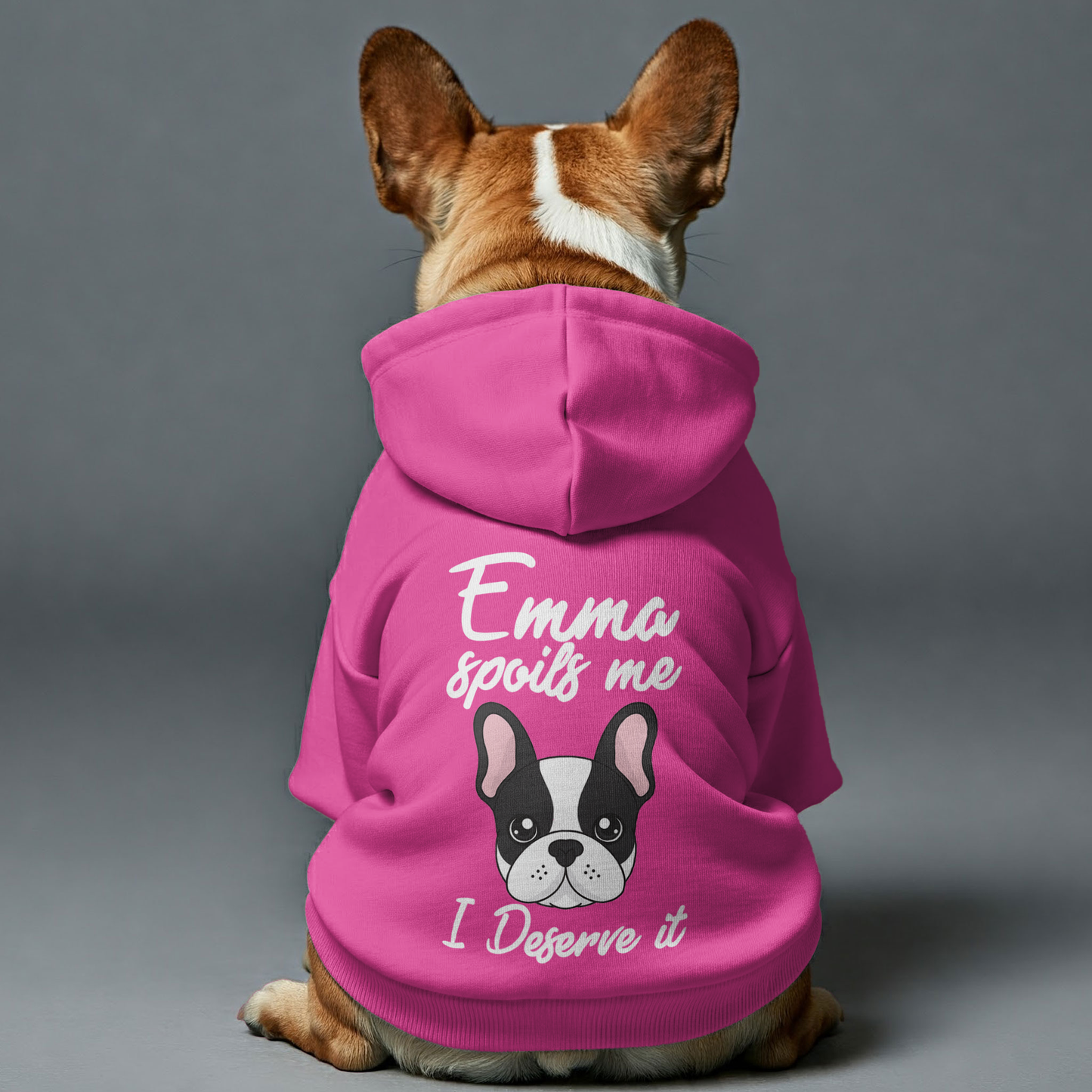 Personalized French Bulldog Hoodies with Owner's Name and Funny Quotes – Stylish, Cozy, and Premium 100% Cotton