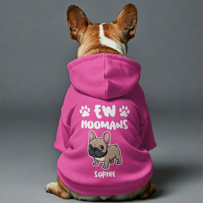 Personalized French Bulldog Hoodies with Funny Quotes and Custom Name – Stylish, Cozy, and Premium 100% Cotton