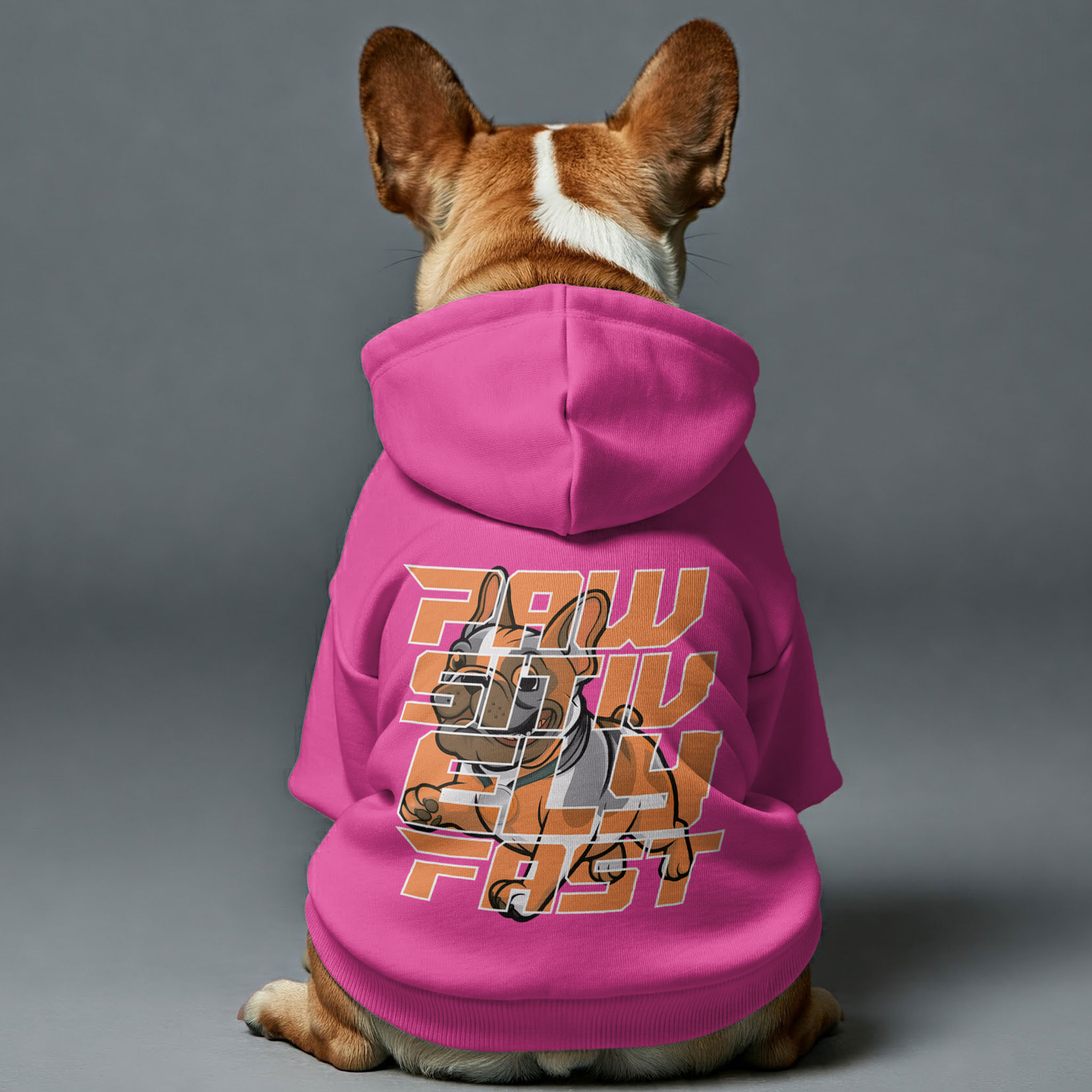 Pawsitively Fast - Personalized French Bulldog Hoodies with Funny Quotes – Stylish, Cozy, and Premium 100% Cotton