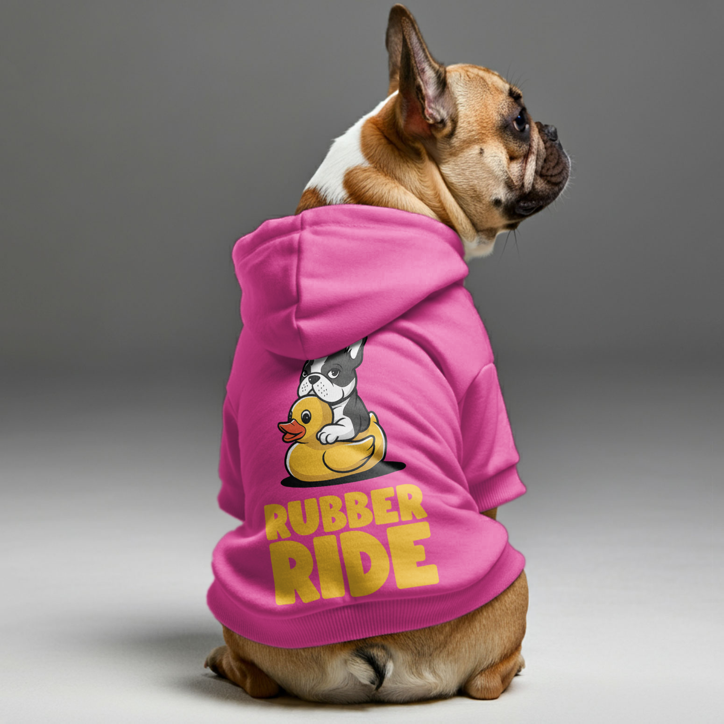 Rubber Ride - Personalized French Bulldog Hoodies with Funny Quotes – Stylish, Cozy, and Premium 100% Cotton