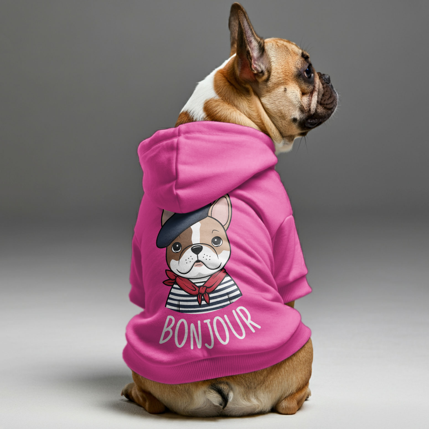 BONJOUR - Personalized French Bulldog Hoodies with Funny Quotes – Stylish, Cozy, and Premium 100% Cotton