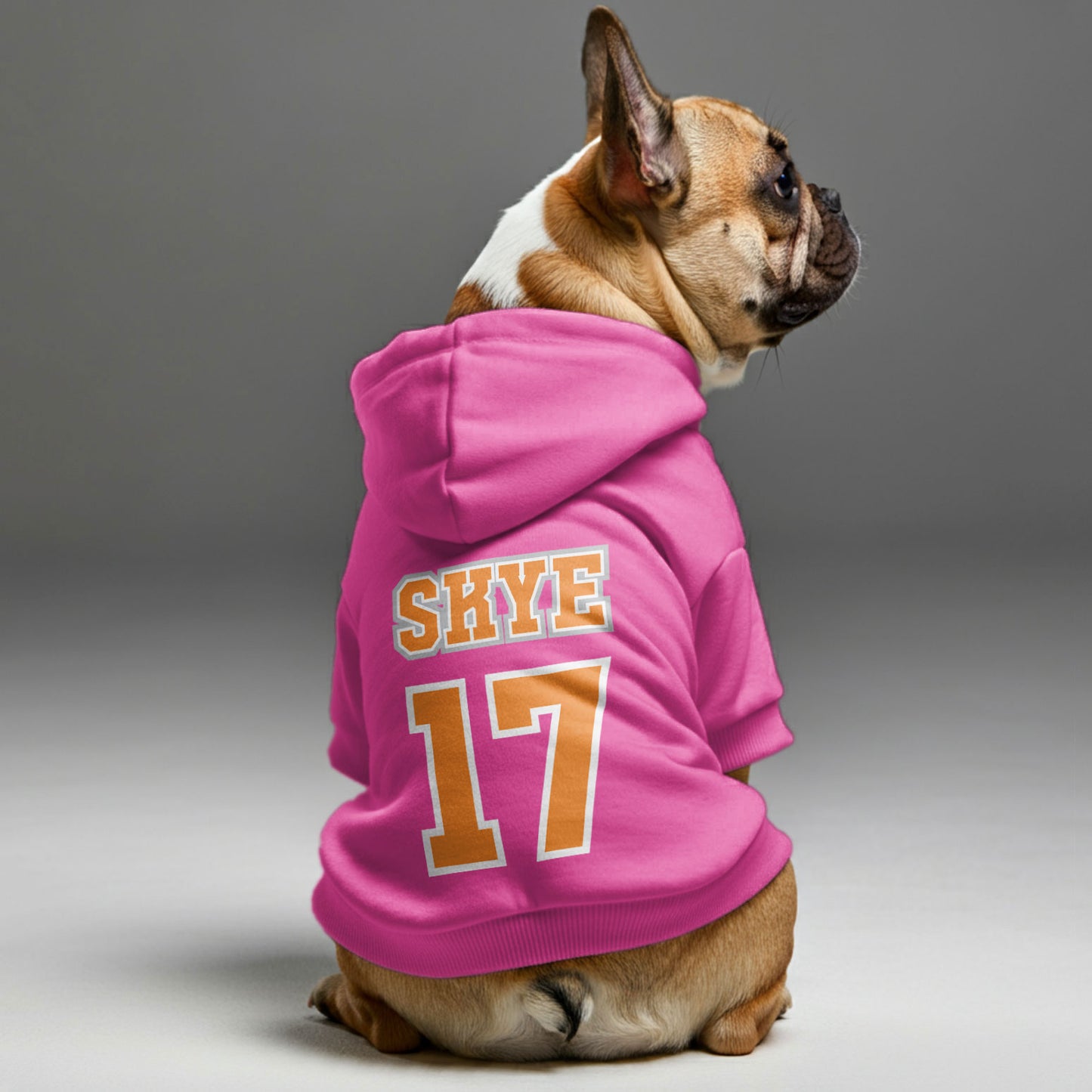 Personalized French Bulldog Hoodies with Custom Name and Number – Stylish, Cozy, and Premium 100% Cotton