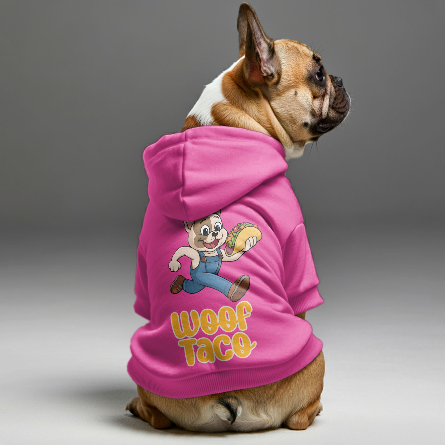 Woof Taco - Personalized French Bulldog Hoodies with Funny Quotes – Stylish, Cozy, and Premium 100% Cotton