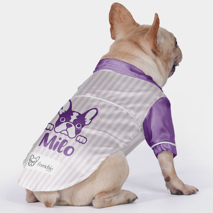 Customized French Bulldog Pajamas with Your Frenchie's Name