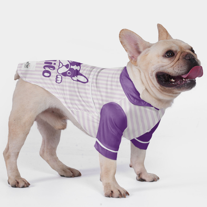 Customized French Bulldog Pajamas with Your Frenchie's Name