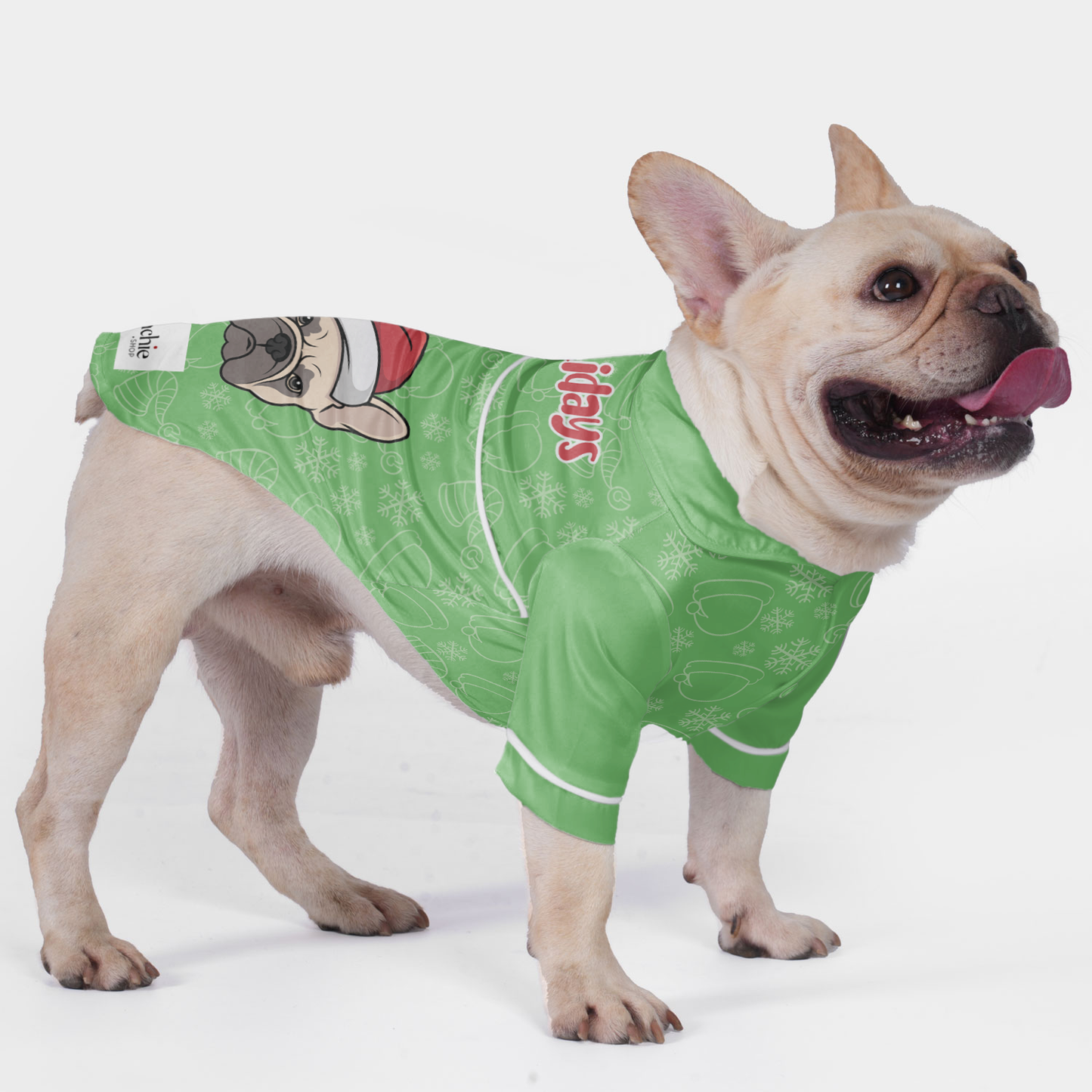 Happy Holidays - Pajamas for French bulldog