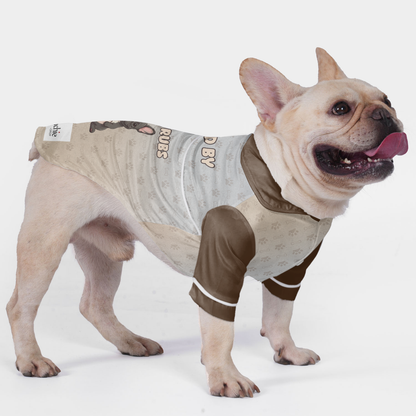 Powered by belly rubs - Pajamas for French bulldog