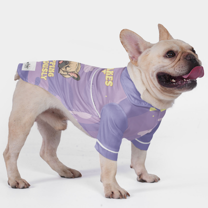 Custom French Bulldog Pajamas with Your Frenchie's Name