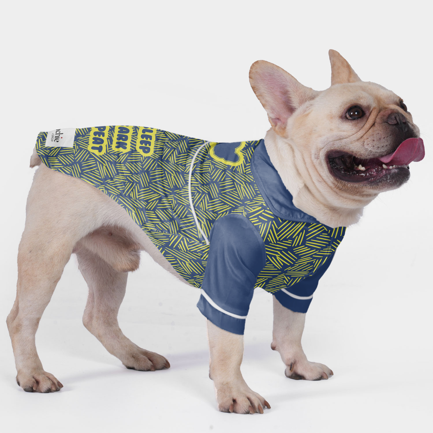 Sleep, bark, repeat- Pajamas for French bulldog