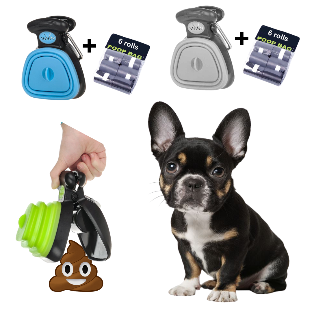 PetiClean-Portable-Pooper-Scooper-with-Waste-Bag-Dispenser-for-Frenchie-www.frenchie.shop