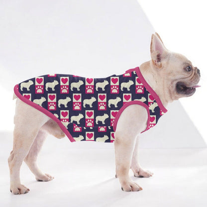 Pink love - Shirt for Frenchies - Frenchie Shop Original