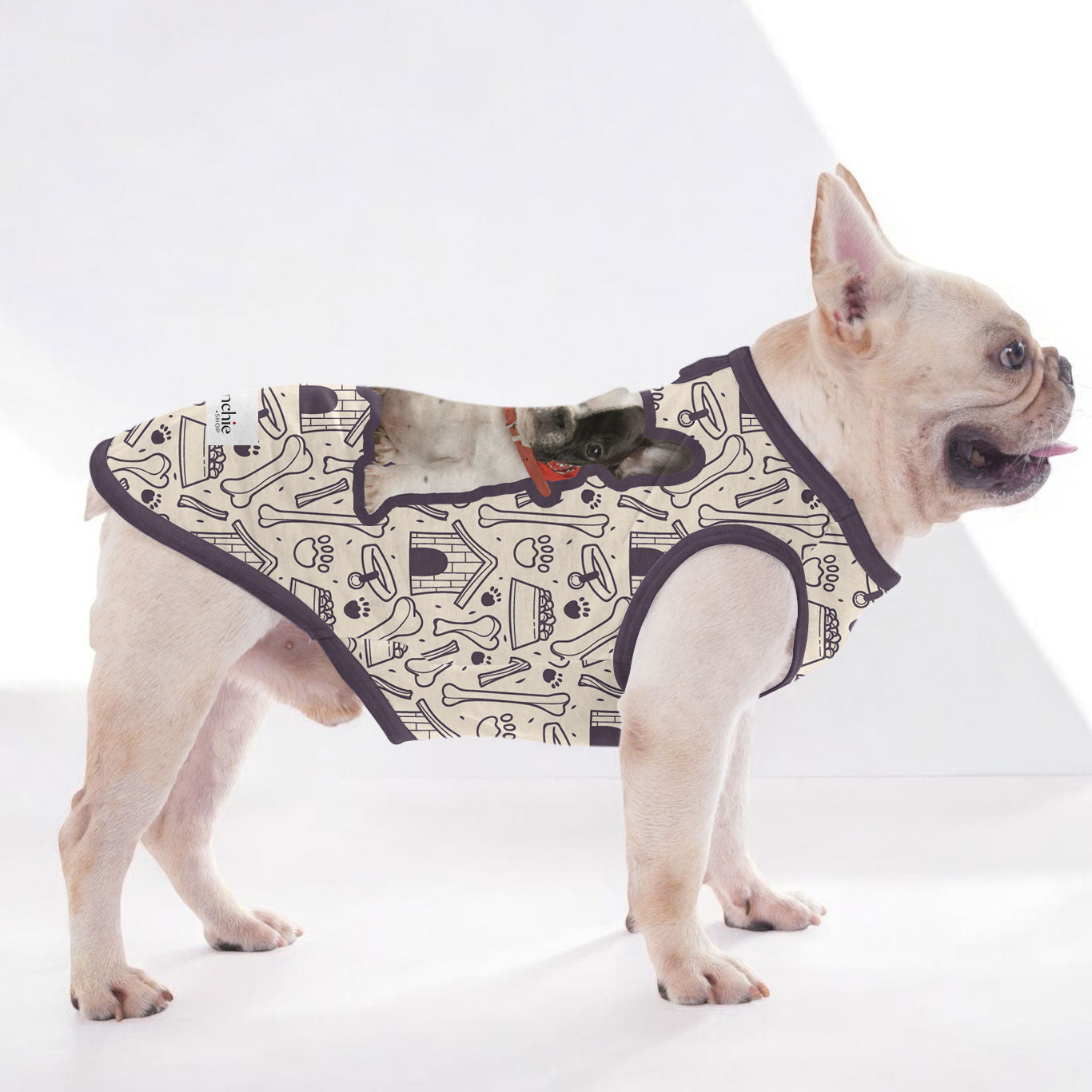 Personalized Shirt for Frenchies with Your Pup’s Image - Frenchie Shop Original