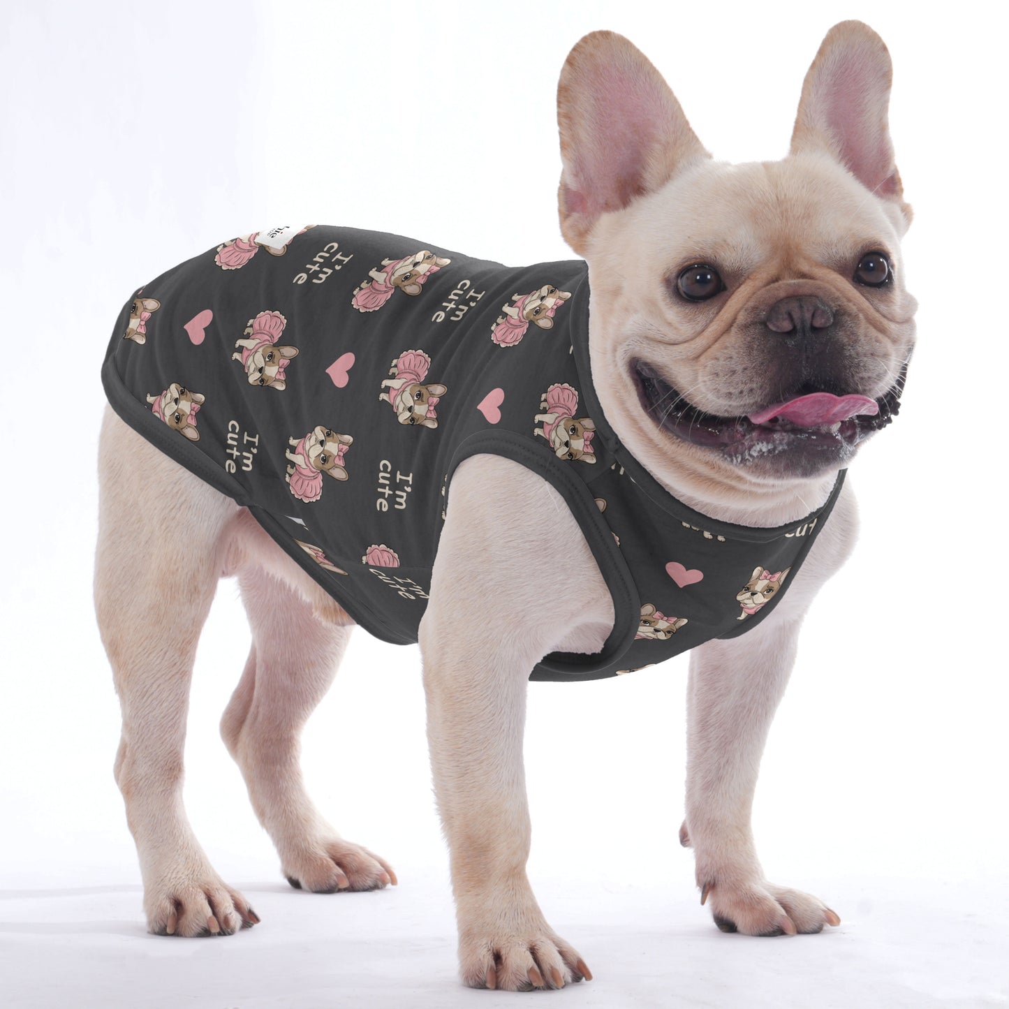 Checkers  -  Shirt for Frenchies - Frenchie Shop Original