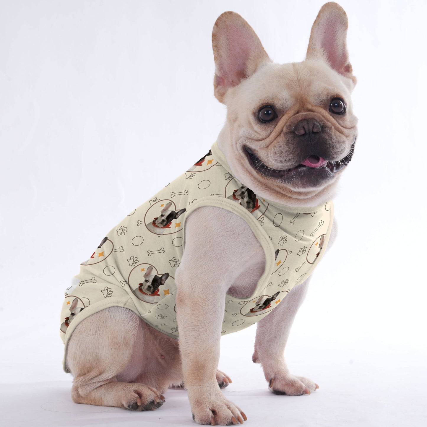 Personalized Shirt for Frenchies with Your Pup’s Image - Frenchie Shop Original