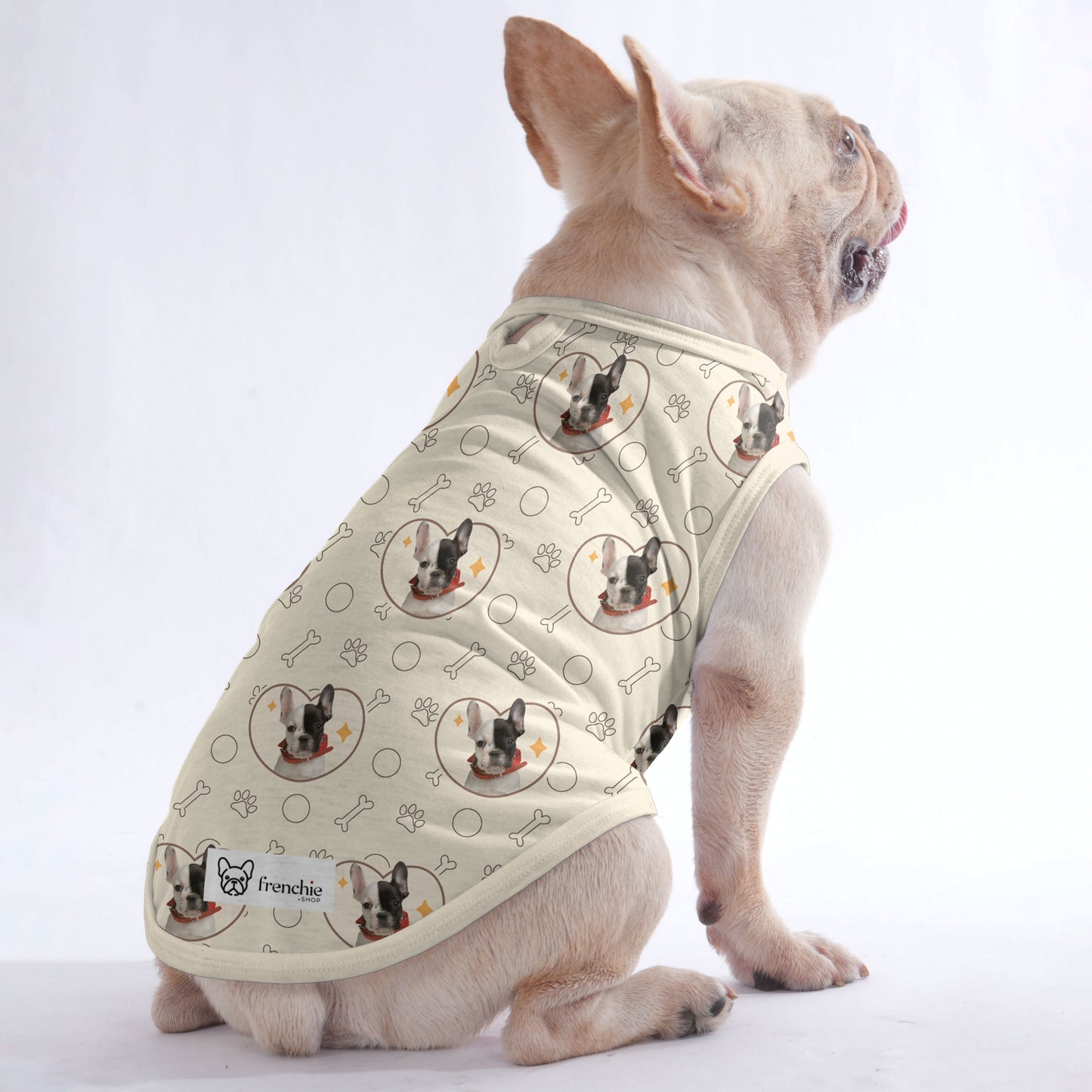 Personalized Shirt for Frenchies with Your Pup’s Image - Frenchie Shop Original