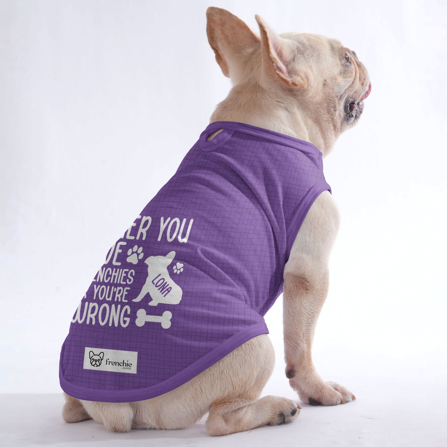 Personalized Shirt for Frenchies with Your Pup’s Name - Frenchie Shop Original