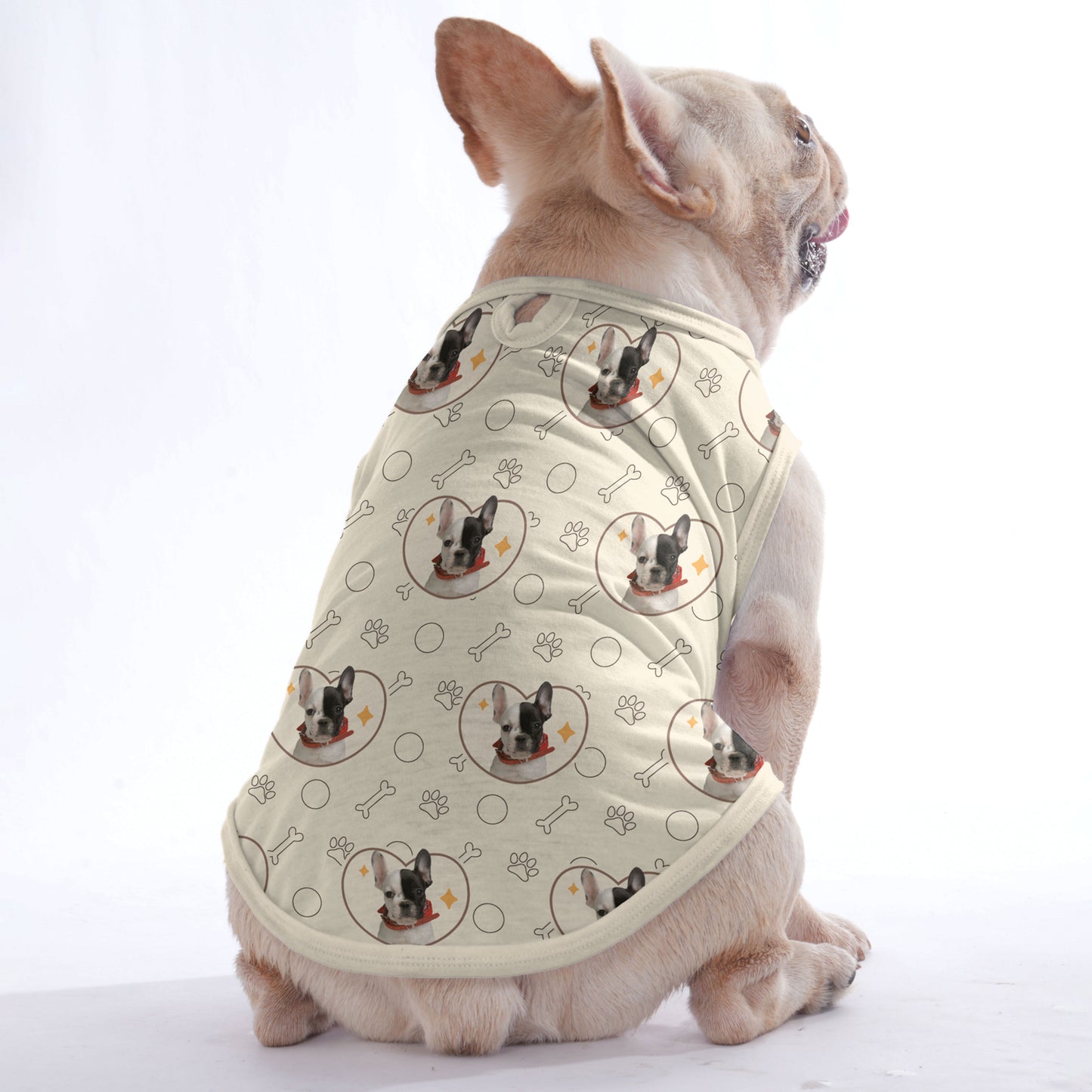 Personalized Shirt for Frenchies with Your Pup’s Image - Frenchie Shop Original