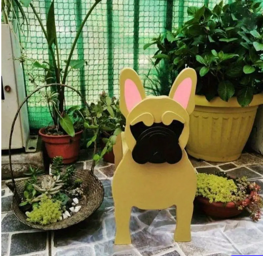 Frenchie-Shaped-Wooden-Plant-Pot-Whimsical-Garden-Decor-www.frenchie.shop